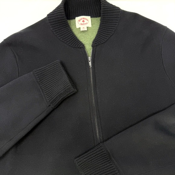 Brooks Brothers Red Fleece Other - Brooks Brothers Red Fleece Mens Medium Navy Blue Full Zip Bomber Sweater